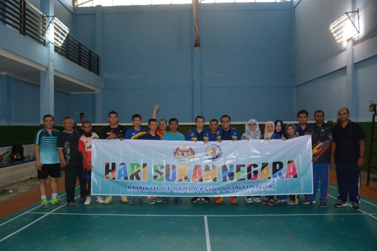 Semarakkan Hari Sukan, Konsulat Malaysia Gelar Pertandingan Badminton dengan Bapor IAIN Pontianak