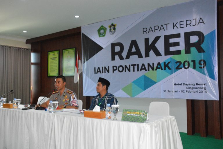 Raker IAIN Pontianak, Kapolresta Pontianak Berbagi Kiat Raih Zona Integritas Wilayah Bebas dari Korupsi