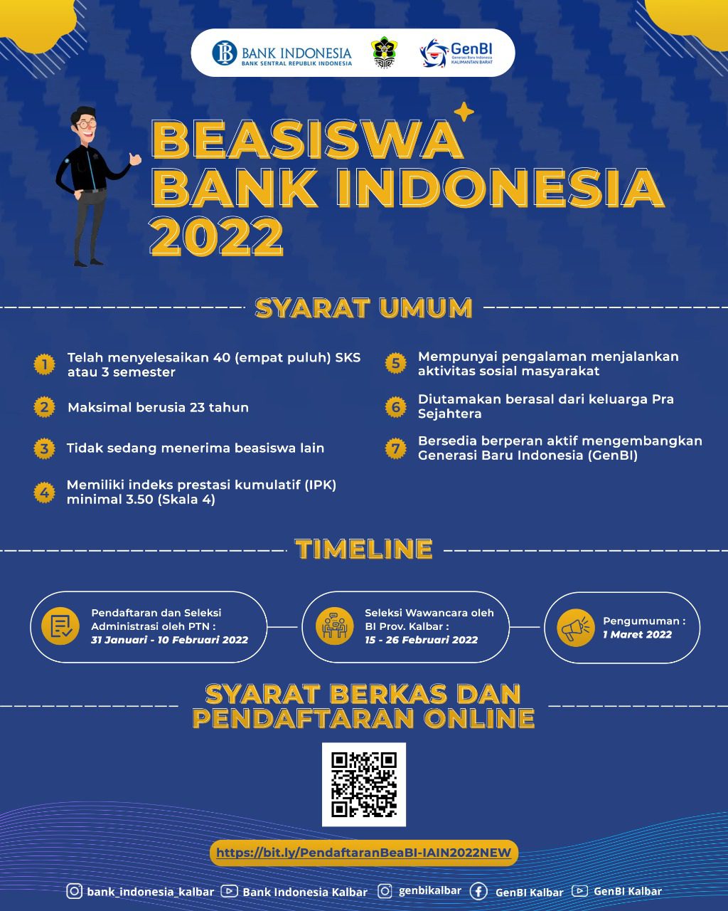 Pendaftaran Beasiswa Bank Indonesia Tahun 2022 Hadir Kembali Berikut