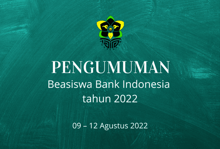 Pengumuman Beasiswa Bank Indonesia tahun 2022