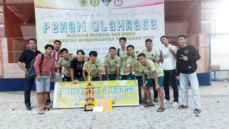 Hebat! Mahasiswa IAIN Pontianak Juara 2 Lomba Futsal Kategori Mahasiswa antar Fakultas yang Diselenggarakan Oleh FEB UMP