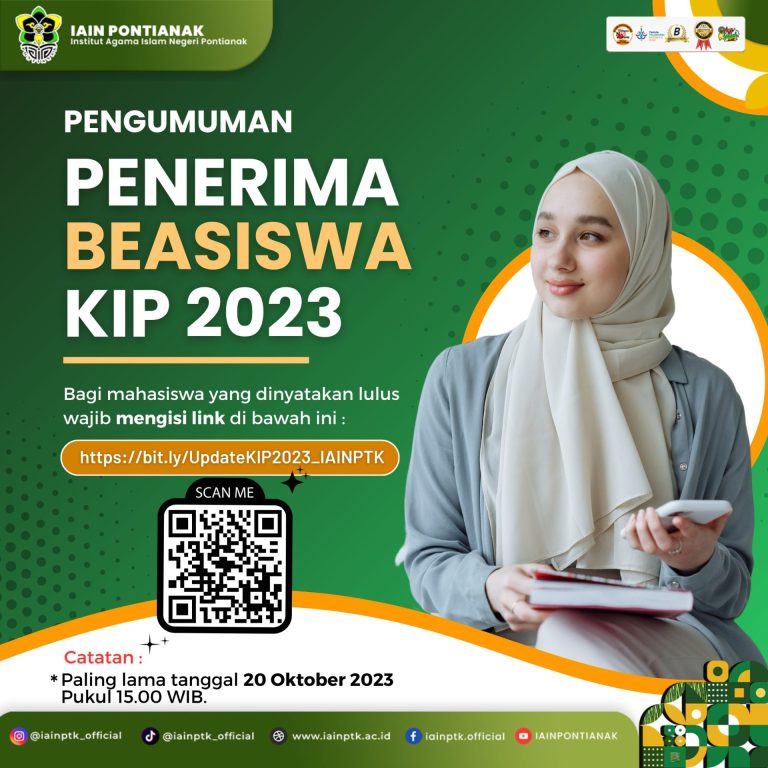 Pengumuman Penerima Beasiswa Kartu Indonesia Pintar (KIP) Kuliah Tahun 2023
